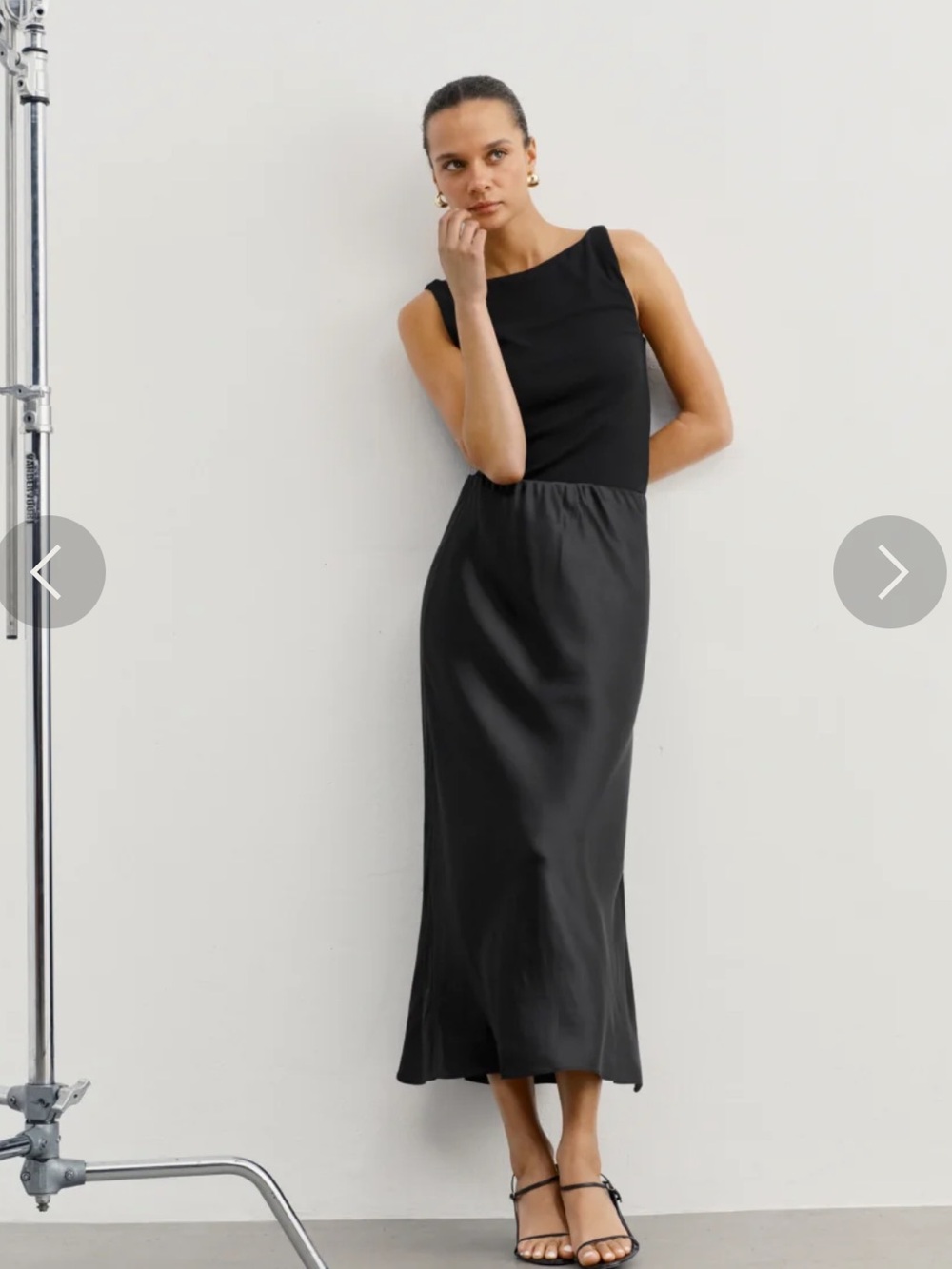 AYR eleganza black silk skirt medium
